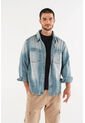 Chaqueta De Movies Tono Medio En Denim Para Hombre S de MOVIES