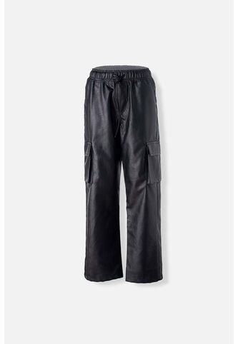 Jogger De Movies Negro Con Bolsillos Para Mujer 12 MOVIES