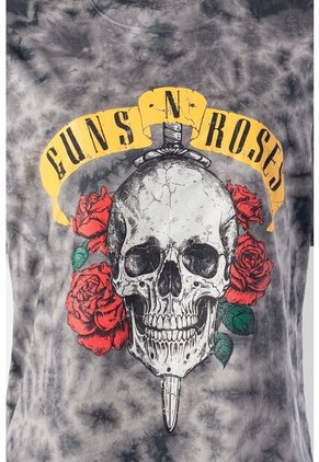 Camiseta De Guns N Roses Relax Fit Para Mujer M