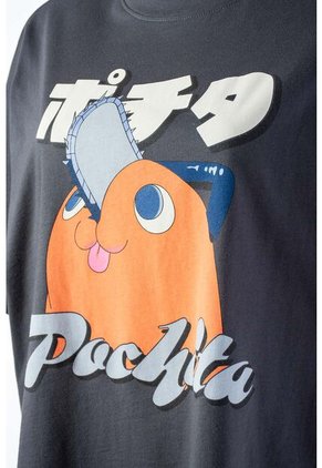 Camiseta De Pochita Relax Fit Para Mujer U