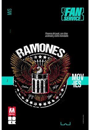 Camiseta De Ramones Regular Fit Para Mujer S