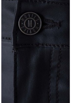 Pantalón De Movies Negro Efecto Cuero Para Mujer 12