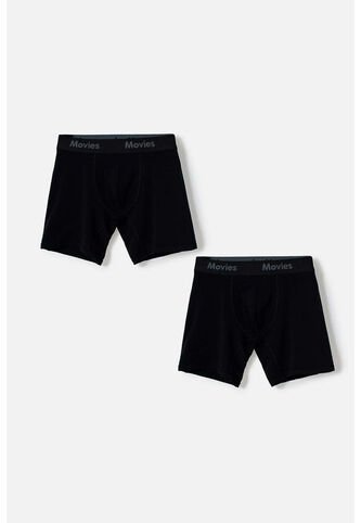 Pack X2 Boxers De Movies Negro Para Hombre XL MOVIES
