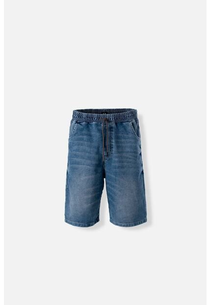 Bermuda De Movies Azul Tono Medio Con Cordón Para Hombre 34