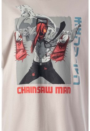 Camiseta De Chainsaw Man Relax Fit Para Hombre XS
