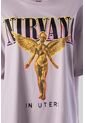 Camiseta De Nirvana Relax Fit Para Mujer S de MOVIES