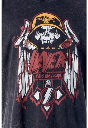 Camiseta De Slayer Regular Fit Para Hombre ( NO ENCENDER) L