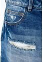 Short De Movies En Denim Tono Medio Con Rotos Para Mujer 10 de MOVIES
