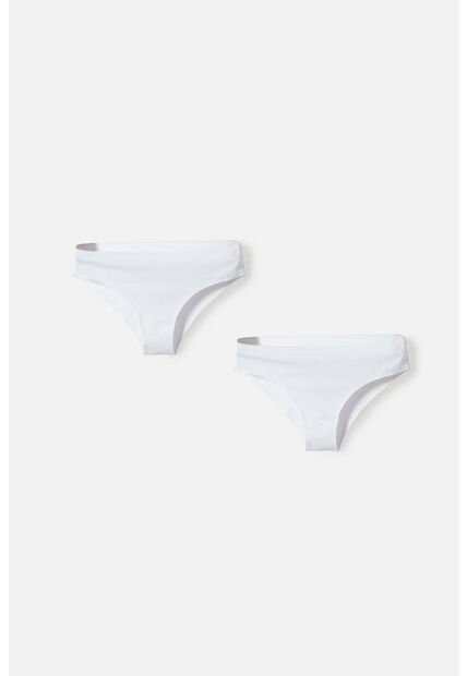 Pack X2 Panties De Movies Blanco Para Mujer XS