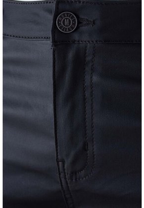 Pantalón De Movies Negro Efecto Cuero Para Mujer 6