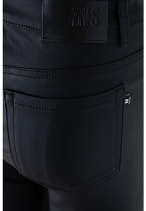 Pantalón De Movies Negro Efecto Cuero Para Mujer 6