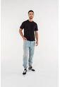 Jogger De Movies En Denim Tono Medio Con Elástico En Cintura Para Hombre 34 de MOVIES
