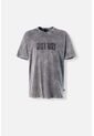 Camiseta De Guns And Roses Manga Corta Gris Lavado Para Hombre XL de MOVIES