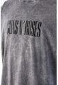 Camiseta De Guns And Roses Manga Corta Gris Lavado Para Hombre XL de MOVIES
