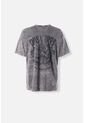 Camiseta De Guns And Roses Manga Corta Gris Lavado Para Hombre XL de MOVIES