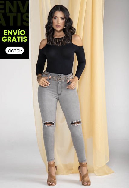 Jean Mujer Gris Mp 5315