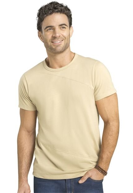 Camiseta Hombre Beige Mp 88199