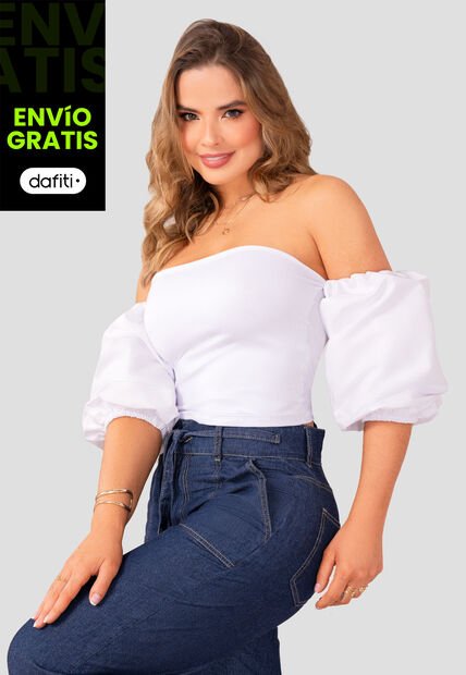 Blusa Mujer Blanco Mp 105167