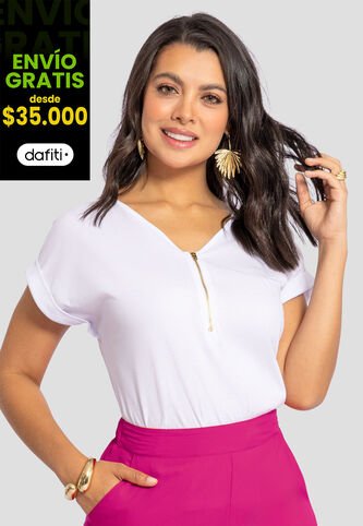 Blusa Mujer Blanco Mp 110425 MP