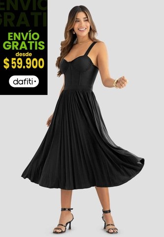 Vestido Corto Mujer Negro Mp 113004 MP