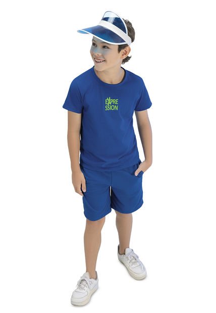 Conjunto Infantil Azul Cobalto Mp 96609