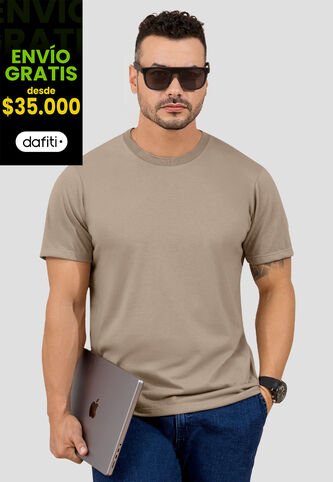 Camiseta Hombre Café Pardo Mp 110530 MP
