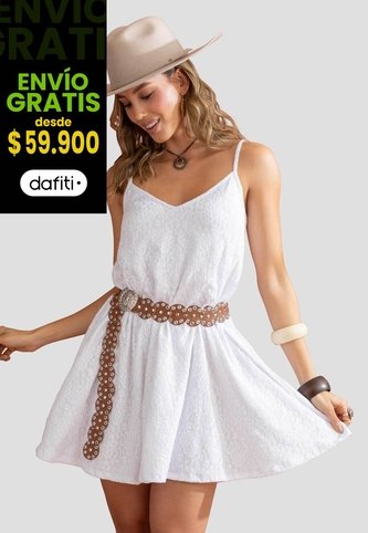Vestido Corto Mujer Blanco Mp 114665 MP