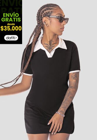 Vestido Corto Mujer Negro Mp 110151 MP