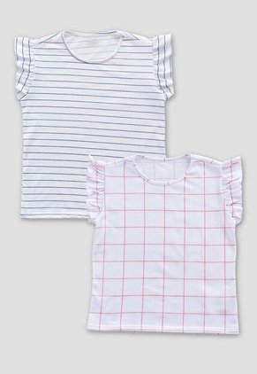 Camiseta Paq X2 Infantil Femenino Estampado Mp 112571