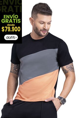 Camiseta Hombre Negro Mp 6069 MP