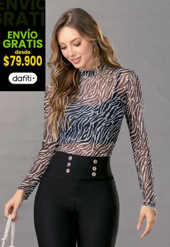 Camibuzo Mujer Transparente Mp 100067 MP