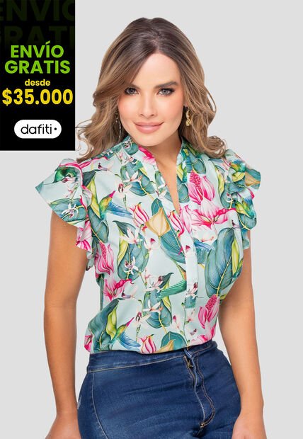 Blusa Mujer Estampado Mp 110136