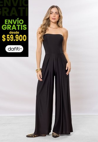 Enterizo Largo Mujer Negro Mp 114174 MP