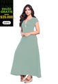 Vestido Largo Mujer Verde Oliva Mp 79860 de MP