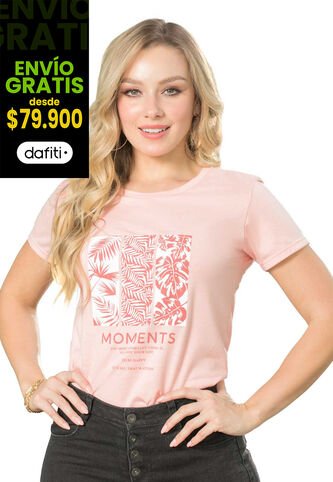 Camiseta Mujer Rosa Mp 138 MP