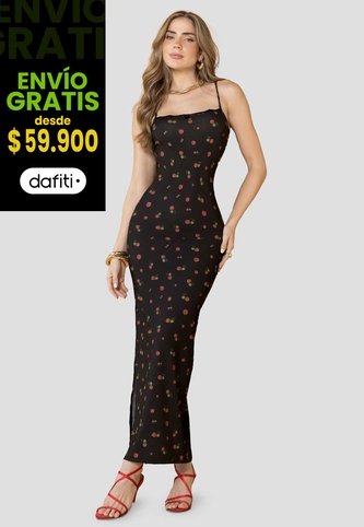 Vestido Largo Mujer Estampado Mp 114383 MP