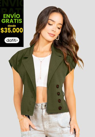 Blusa Mujer Verde Militar Mp 110130 MP