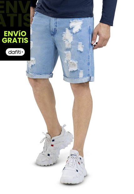 Bermuda Hombre Azul Claro Mp 5788
