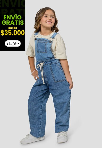 Overall Infantil Femenino Azul Mp 107578