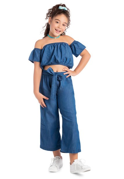 Conjunto Niñas Infantil Azul Mp 88146