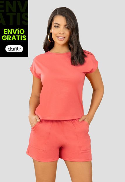 Conjunto Mujer Coral Mp 102318