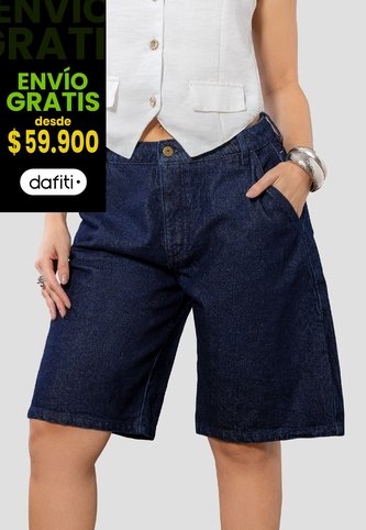 Bermuda Mujer Azul Oscuro Mp 113742 MP