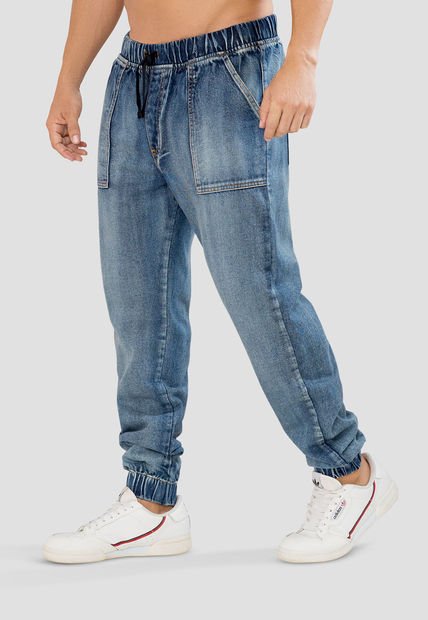 Jogger Hombre Azul Mp 104891