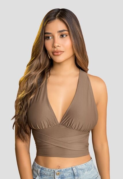 Blusa Mujer Chocolate Mp 114027