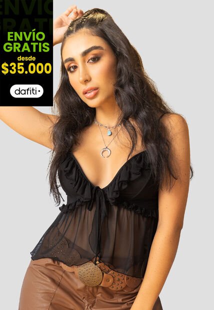 Blusa Mujer Negro Mp 107781