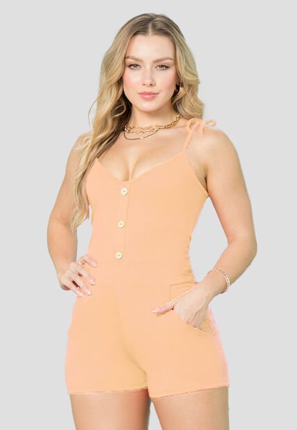 Enterizo Corto Mujer Caramelo Mp 146