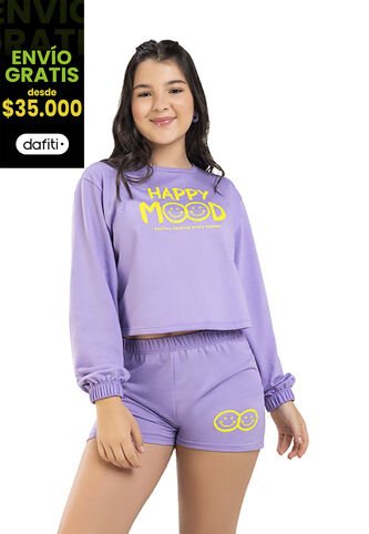 Conjunto Niñas Infantil Lila Mp 5844 MP