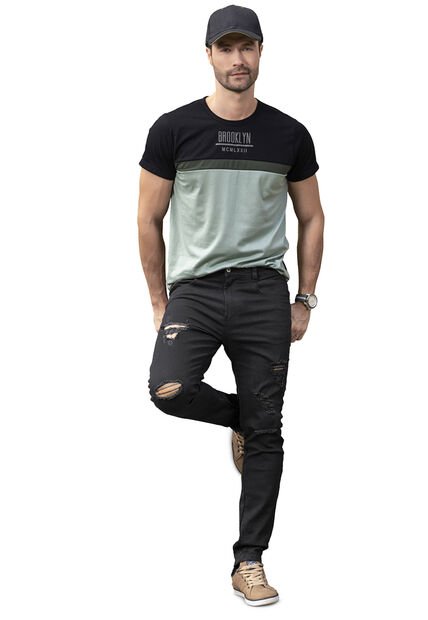 Camiseta Hombre Multicolor Mp 34807