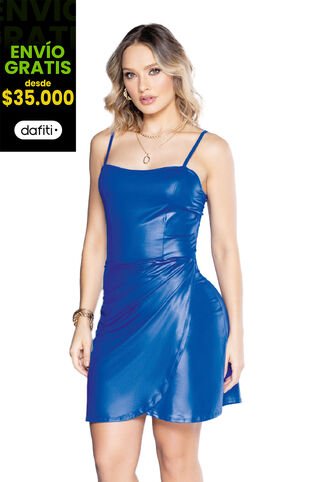Vestido Corto Mujer Azul Mp 3473 MP
