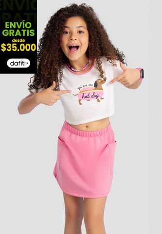 Conjunto Niñas Infantil Rosa Mp 101508 MP